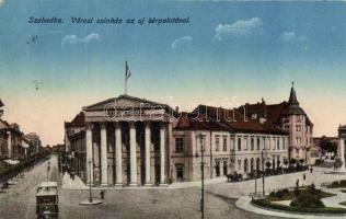 Szabadka theatre, tram