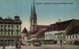 Zagreb Jelacic square, tram