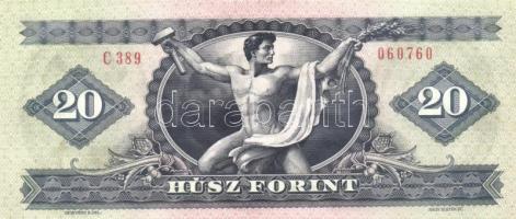 1980. 20Ft (4x) egymáshoz nagyon közeli sorszámúak T:I-
