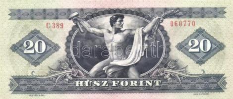 1980. 20Ft (4x) egymáshoz nagyon közeli sorszámúak T:I-