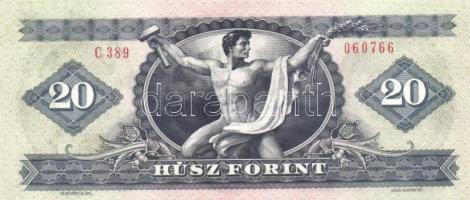 1980. 20Ft (4x) egymáshoz nagyon közeli sorszámúak T:I-