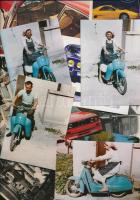 Kis autós papírrégiség tétel: fotók, képeslapok, kártyanaptárak, emléklap rézkarccal