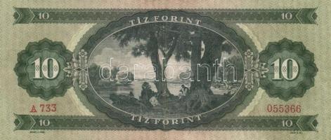 1957. 10Ft (3x) + 1960. 10Ft (3x) + 1962. 10Ft köztük különböző színváltozatok is T:II,II-,III