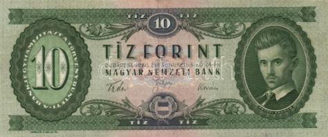 1957. 10Ft (3x) + 1960. 10Ft (3x) + 1962. 10Ft köztük különböző színváltozatok is T:II,II-,III