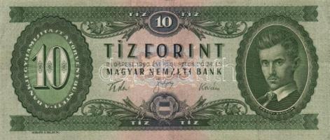 1957. 10Ft (3x) + 1960. 10Ft (3x) + 1962. 10Ft köztük különböző színváltozatok is T:II,II-,III