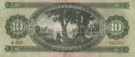 1957. 10Ft (3x) + 1960. 10Ft (3x) + 1962. 10Ft köztük különböző színváltozatok is T:II,II-,III