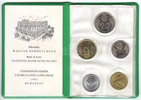 1983. 2f-20Ft 10klf "Magyar Népköztársaság forgalmi érméi" eredeti MNB szett T:1