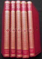 Jókai Mór művei 1-50. centenáriumi kiadás sorozat, 1926 Budapest Franklin - Társulat nyomdája, kiadói aranyozott dombornyomott egész vászon kötésben, nagyon szép minőségben