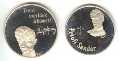 1973. 50Ft Ag + 100Ft Ag "Petőfi Sándor" pár T:PP