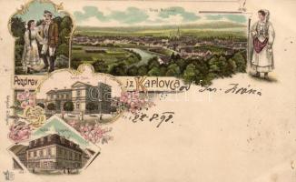 1898 Károlyváros (Karlovac) litho