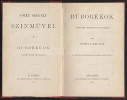 Csiky Gergely: Buborékok. Bp., 1885. Athenaeum 112p.