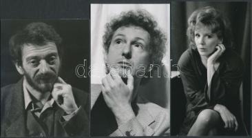 Bóta Gábor: Színházi interjú c. könyvéhez készült  színészportrék  20 db. Kaszás Gergő, Balkó Tamás,...