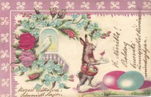 Easter Emb. litho silk card (Rb)