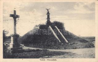 Tiszaújlak memorial and cross