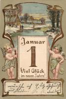 New Year Emb. litho (EK)