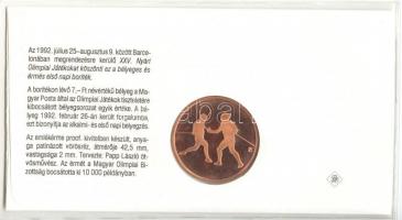 1992. "Barcelona" emlékérem érmés borítékon T:PP Csak 10.000db!