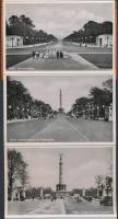 1940 Berlin - a Hitleri Németország propaganda-stílusát tükröző 20 darabos képeslap-leporello