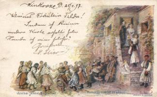 1897 Nógrád harvest, folklore 2 Kr Ga. (EK)