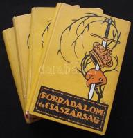 Adorján Andor: Forradalom és császárság. Budapest Singer és Wolfner Kiadása, 1915 I-VII. köt. illusz...