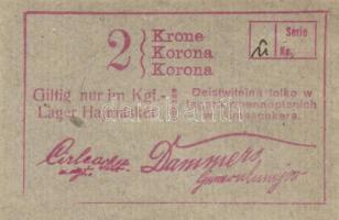 Hajmáskér/hadifogolytábor I.kiadás 1914. 1K (vágáshibás) + 2K pár T:I