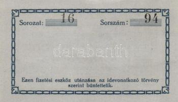 Újpest 1919. Mauthner Bőrgyár 1K váltópénz T:I