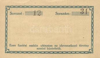 Újpest 1919. Mauthner Bőrgyár 2K váltópénz T:I