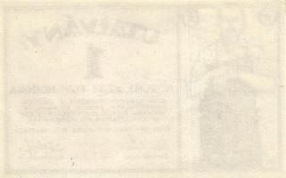 Budapest 1919. "Schlick Nicholson Gép-Waggon- és Hajógyár" 1K utalványa T:I