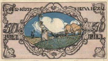 Sopron 1918. május 1. 50f utalvány T:II-