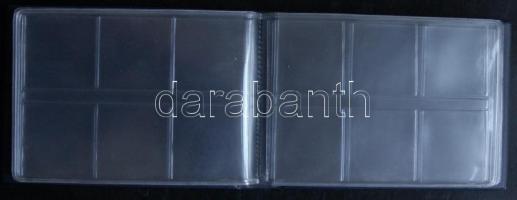 NUMIS kisméretű műbőr éremtartó album 8 betétlappal, minden lapon 6 érmének hely (4x4cm), újszerű ál...