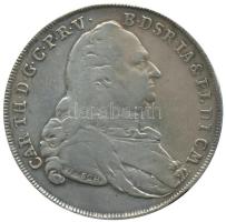 Német Államok / Bajorország 1784. Tallér Ag "Károly Tivadar" München (42mm/27.95g) T:2- /  German States / Bavaria 1784. Thaler Ag "Karl Theodor" Munich (42mm/27.95g) C:VF Davenport 1965.