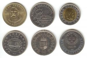 2002. 100Ft "Kossuth" + 2003. 20Ft "Deák" + 2004-2007. 50Ft 5db klf emlékverete ...