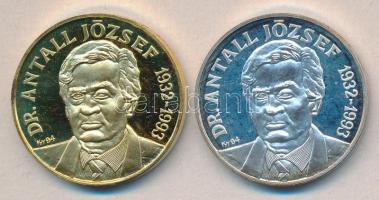 1994. "Antall József" érempár Au(986) 17g csak 500db! + Ag(500) 10g csak 3000db T:PP Díszd...