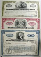 USA 1889. Missouri,Kansas,Texas Vasút Társaság részvénye 100$ + 1926. Palmer Olajtársaság részvénye ...