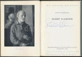 Supka Magdolna, Szabó Vladimir: Mai magyar művészet. Dedikált! Képzőművészeti Alap Kiadóvállalata Budapest 1974. színes illusztrációkkal 49p.