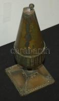 Nagyméretű asztali bronz öngyújtó /
brass lighter 21x9cm