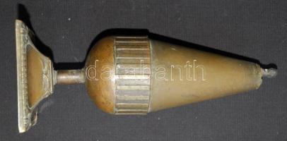 Nagyméretű asztali bronz öngyújtó /
brass lighter 21x9cm