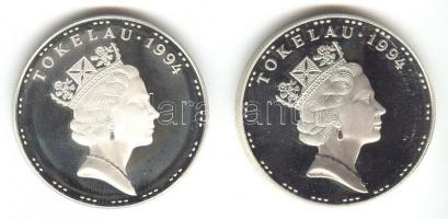 Tokelau-szigetek 1994. 5T Ag (2x) "XXVI. Nyári Olimpia" T:PP 
Tokelau Islands 1994. 5 Tala...
