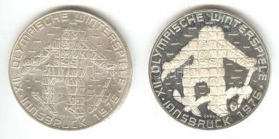 Ausztria 1974. 100Sch Ag (2x) "XII. téli olimpia - Innsbruck-síelő" pár T:PP,BU
Austria 19...