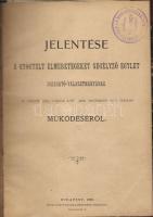 1899 A gyógyult elmebetegeket segélyező egylet igazgató választmányának működéséről
