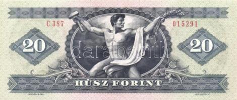 1980. 20Ft (3x) egymás utáni sorszámmal T:I-