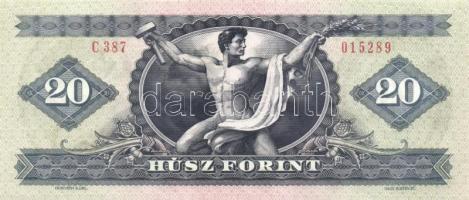 1980. 20Ft (3x) egymás utáni sorszámmal T:I-