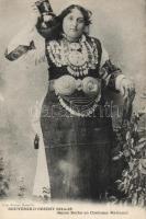Serbian folklore, serbian woman in national costume (EK)