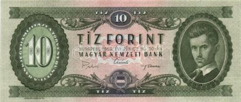 1969. 10Ft (4x) egymás utáni sorszámmal! T:I