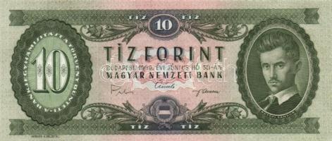 1969. 10Ft (6x) egymás utáni sorszámmal! T:I