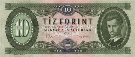 1969. 10Ft (6x) egymás utáni sorszámmal! T:I