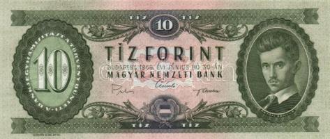 1969. 10Ft (6x) egymás utáni sorszámmal! T:I