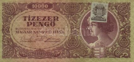 1945. 10.000P (10x) bélyeggel, közte különböző színváltozatok T:II,II-