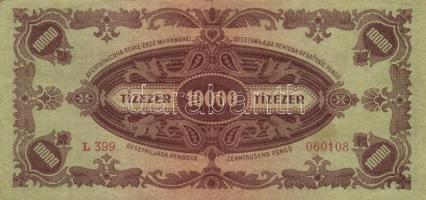 1945. 10.000P (10x) bélyeggel, közte különböző színváltozatok T:II,II-