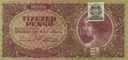 1945. 10.000P (10x) bélyeggel, közte különböző színváltozatok T:II,II-