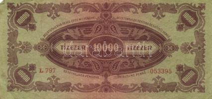 1945. 10.000P (10x) bélyeggel, közte különböző színváltozatok T:II,II-